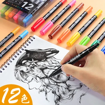 Deli Rotuladores De Colores Double Tip Oily Permanent Marker Waterproof Fine Art Special Long-lasting Hook Line Pen
Deli Rotuladores De Colores Double Tip Oily Permanent Marker Waterproof Fine Art Special Long-lasting Hook Line Pen