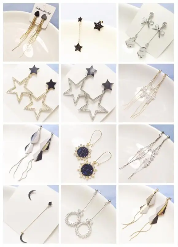 Hot Korean Star Tassel Bowknot Drop Earrings For Women Love Geometric Earrings Fashion Jewelry
Hot Korean Star Tassel Bowknot Drop Earrings For Women Love Geometric Earrings Fashion Jewelry