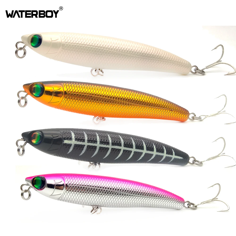 WATERBOY 11cm 20g Fishing Pencil Lure Floating High Quality Hard Surface Artificial Topwater Electroplated Stickbait fish Bait
WATERBOY 11cm 20g Fishing Pencil Lure Floating High Quality Hard Surface Artificial Topwater Electroplated Stickbait fish Bait