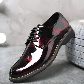 Vogue Formal Mens Dress Shoes Mixed Colors Leather Men Shoes Luxury Groom Elegant Shoes Men Oxford Business 27-66
Vogue Formal Mens Dress Shoes Mixed Colors Leather Men Shoes Luxury Groom Elegant Shoes Men Oxford Business 27-66