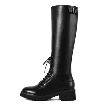 Original Intention Stylish Women Knee High Boots Leather Round Toe Square Heels Zipper BootS Black Shoes Woman Plus Size 4-10.5
Original Intention Stylish Women Knee High Boots Leather Round Toe Square Heels Zipper BootS Black Shoes Woman Plus Size 4-10.5