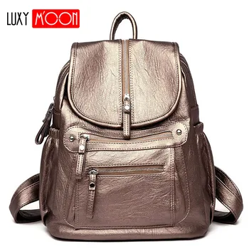 Ladies Leather Backpack Fashion Women Travel Backpacks Luxury Sac A Dos School Backpacks for Girls Black Large Mochilas XA119K
Ladies Leather Backpack Fashion Women Travel Backpacks Luxury Sac A Dos School Backpacks for Girls Black Large Mochilas XA119K