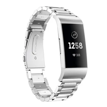 Gosear Fashion Luxurious Stainless Steel Replacement Smart Bracelet Watch Wrist Band Strap Watchband for Fit bit Charge 3
Gosear Fashion Luxurious Stainless Steel Replacement Smart Bracelet Watch Wrist Band Strap Watchband for Fit bit Charge 3