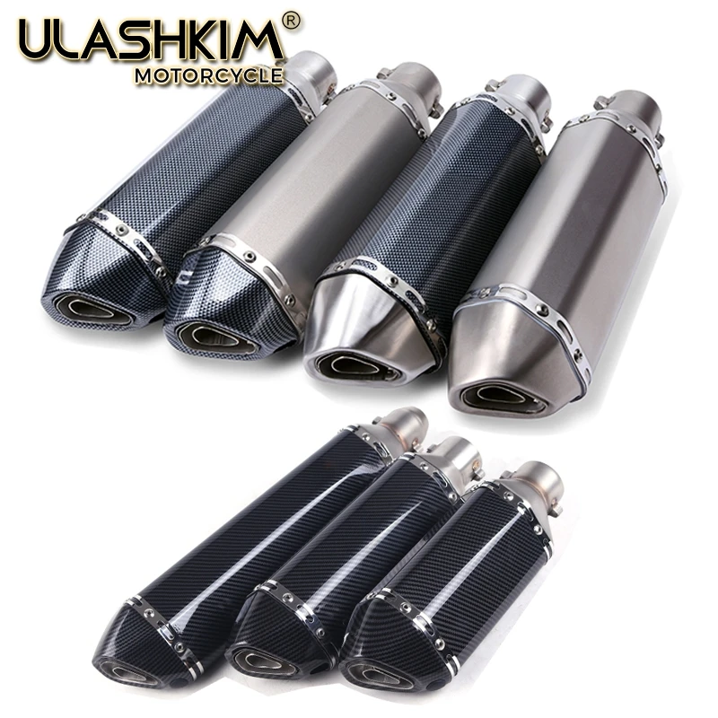 36~51mm Universal Motorcycle akrapovic Exhaust Muffler Escape Slip On Pipe Fit Motorbike Scooter ATV Dirt Bike Moped
36~51mm Universal Motorcycle akrapovic Exhaust Muffler Escape Slip On Pipe Fit Motorbike Scooter ATV Dirt Bike Moped