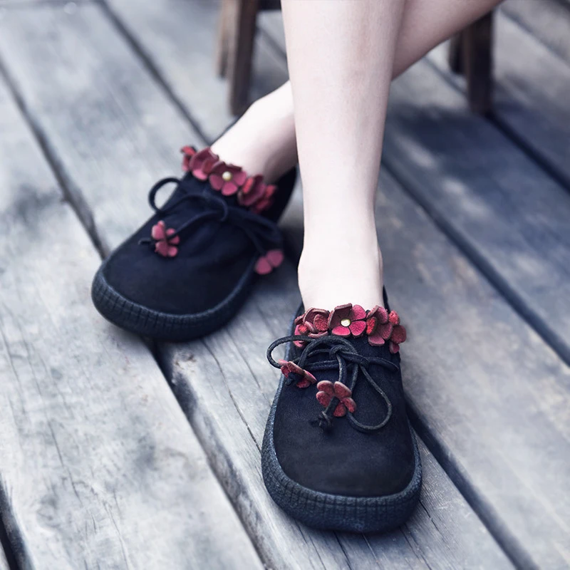 Artmu Retro Women Shoes Bow Casual Flats Vintage Flowers Handmade Genuine Leather Sneakers Woman Dress Lady sapato feminino
Artmu Retro Women Shoes Bow Casual Flats Vintage Flowers Handmade Genuine Leather Sneakers Woman Dress Lady sapato feminino