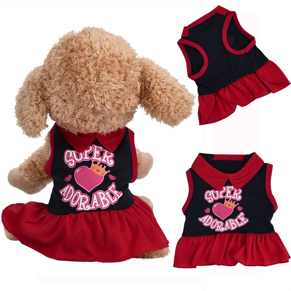 super adorable Small Dog Dress Fashion Pet Dog T-Shirt Dress Dog Cat Cute Summer Vest Skirt Cute biling Dog puppy bow dress 0306
super adorable Small Dog Dress Fashion Pet Dog T-Shirt Dress Dog Cat Cute Summer Vest Skirt Cute biling Dog puppy bow dress 0306