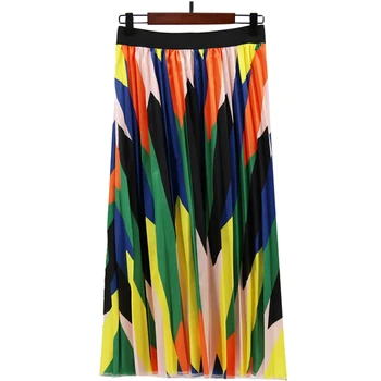 Vintage Print Skirt Fashion Women A-Line High Waist Pleated Skirt Harajuku Multicolor Elegent Female Casual Knee Length Skirt
Vintage Print Skirt Fashion Women A-Line High Waist Pleated Skirt Harajuku Multicolor Elegent Female Casual Knee Length Skirt