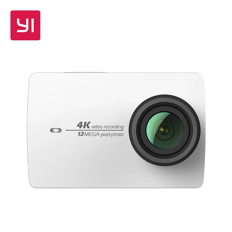 

YI 4K Action Camera White Mini Sports Camera 2.19"LCD Screen Ambarella 12MP CMOS EIS Wifi 155 degree International Version Model