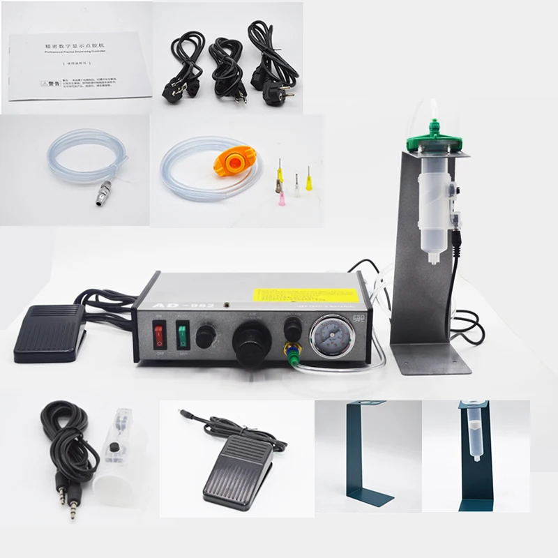 110V 220V Semi-Auto Glue Dispenser PCB Solder Paste Liquid Controller Dropper Dispensing Controller Fluid Flux Dropper Dispenser
110V 220V Semi-Auto Glue Dispenser PCB Solder Paste Liquid Controller Dropper Dispensing Controller Fluid Flux Dropper Dispenser