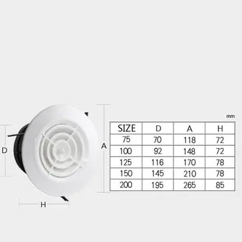 New RV Camper Air Extract Valve Round Diffuser Duct Cover Louvre Air Vent Ventilator Grille Cover Round 75MM
New RV Camper Air Extract Valve Round Diffuser Duct Cover Louvre Air Vent Ventilator Grille Cover Round 75MM