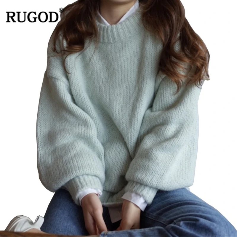 RUGOD 2018 New Long Sleeve Women Sweater Casual Solid Knitted Women Pullovers Thick Warm Winter Clothes maglioni donna
RUGOD 2018 New Long Sleeve Women Sweater Casual Solid Knitted Women Pullovers Thick Warm Winter Clothes maglioni donna