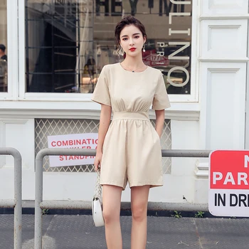 Make summer new cotton and linen backless jumpsuits female han edition of tall waist show thin wide-legged pants casual pants su
Make summer new cotton and linen backless jumpsuits female han edition of tall waist show thin wide-legged pants casual pants su