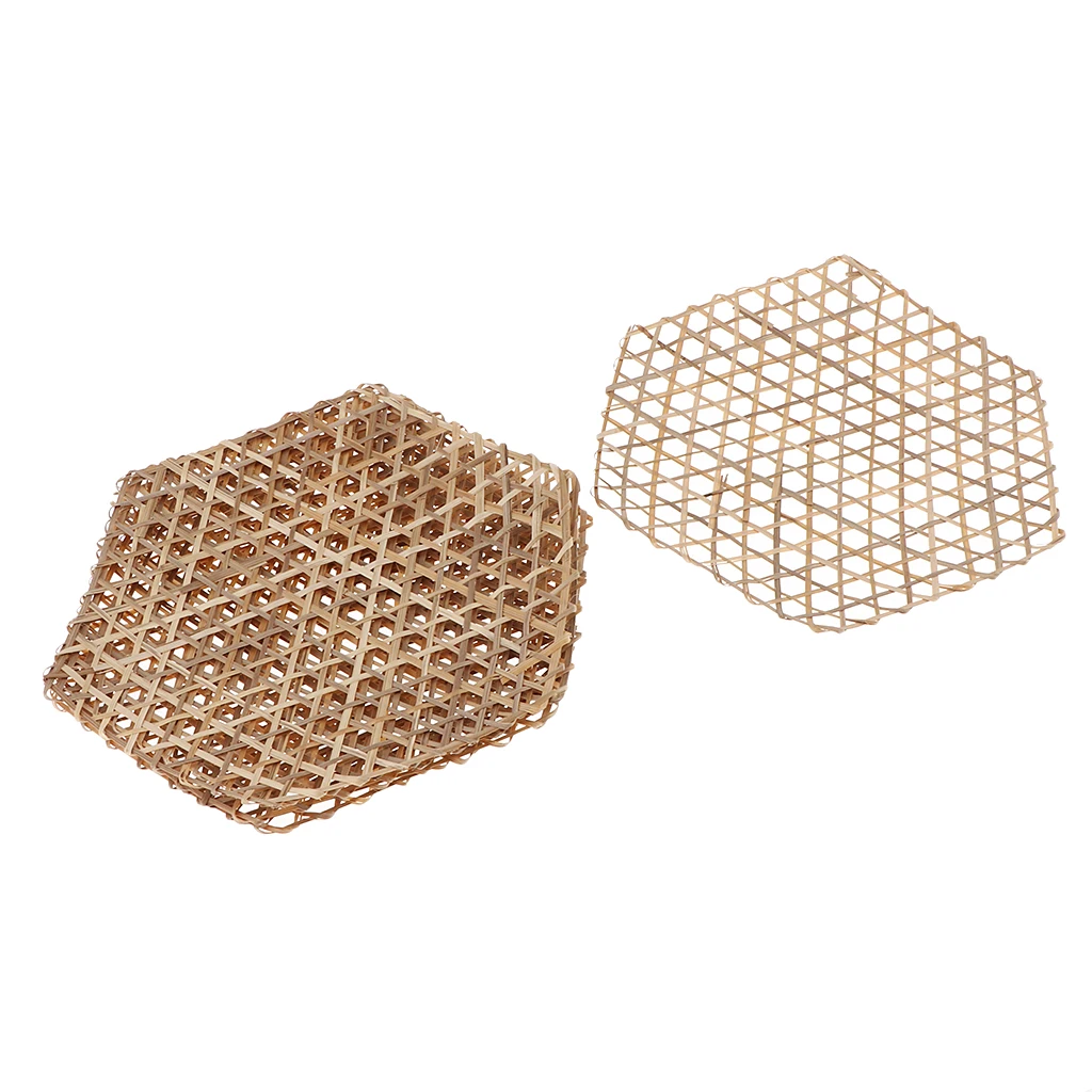 6 Pieces Natural Bamboo Weaving Crafts Hexagonal Embellishments for DIY Home Wall Decor Rustic Hanging Accessories
6 Pieces Natural Bamboo Weaving Crafts Hexagonal Embellishments for DIY Home Wall Decor Rustic Hanging Accessories