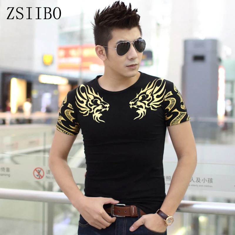 ZSIIBO TX141 2017 Summer new high-end men's brand t-shirt fashion Slim Dragon printing atmosphere t shirt Plus size t shirt men
ZSIIBO TX141 2017 Summer new high-end men's brand t-shirt fashion Slim Dragon printing atmosphere t shirt Plus size t shirt men