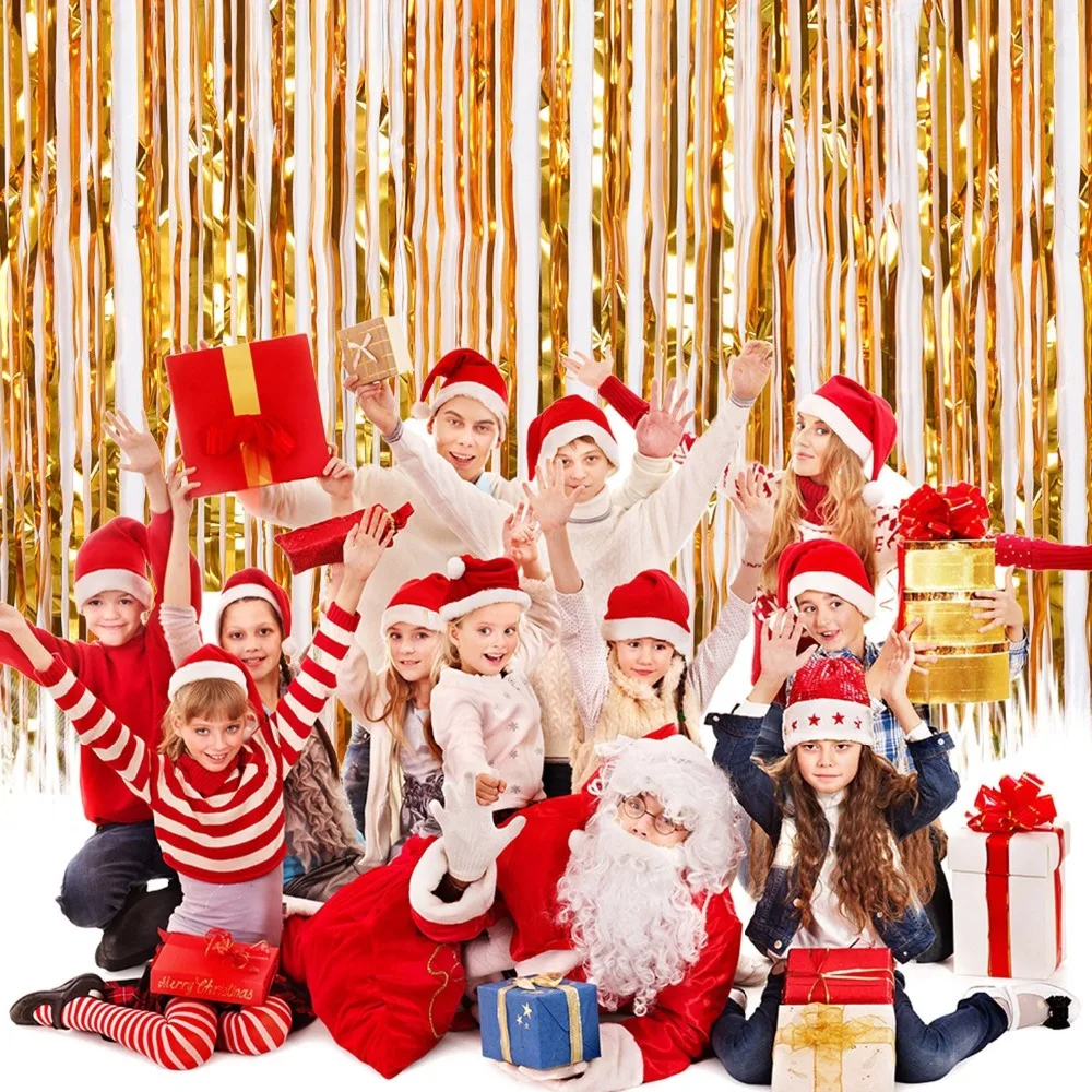 Metallic Fringe Foil Curtains Party Tinsel Backdrop Party Wedding Decoration Silver Gold
Metallic Fringe Foil Curtains Party Tinsel Backdrop Party Wedding Decoration Silver Gold