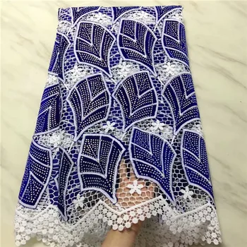 Nigerian Lace Fabric 2018 High Quality Lace blue With Stones Water Soluble Lace Fabric African Water Soluble Lace Fabric 1611 
Nigerian Lace Fabric 2018 High Quality Lace blue With Stones Water Soluble Lace Fabric African Water Soluble Lace Fabric 1611