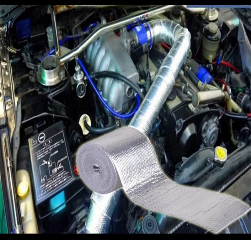 5cm*5meters Reflect A silver Thermal Tape Intake Wrap Reflective Heat Barrier Self Adhesive Engine Heat Protection Resistant
5cm*5meters Reflect A silver Thermal Tape Intake Wrap Reflective Heat Barrier Self Adhesive Engine Heat Protection Resistant
