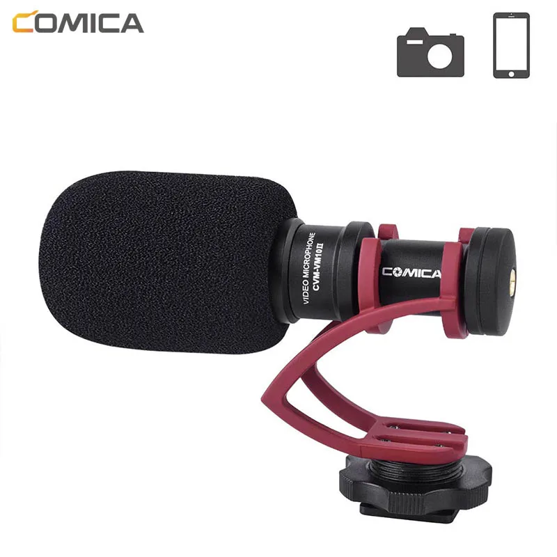 Comica CVM-VM10II Video Recording Mic On Camera/Phone Video Microphone for Canon Nikon Sony DSLR Camcorder for iPhone Samsung
Comica CVM-VM10II Video Recording Mic On Camera/Phone Video Microphone for Canon Nikon Sony DSLR Camcorder for iPhone Samsung