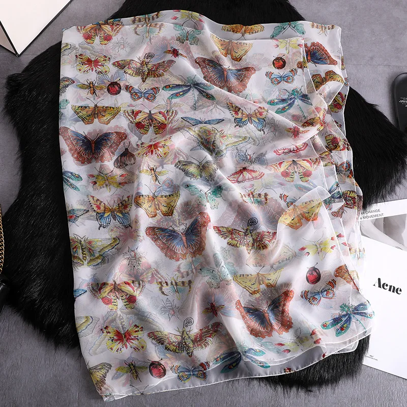 2019 designer brand women scarf fashion Butterfly print summer silk scarves lady pashmina hijabs beach stoles large size foulard
2019 designer brand women scarf fashion Butterfly print summer silk scarves lady pashmina hijabs beach stoles large size foulard