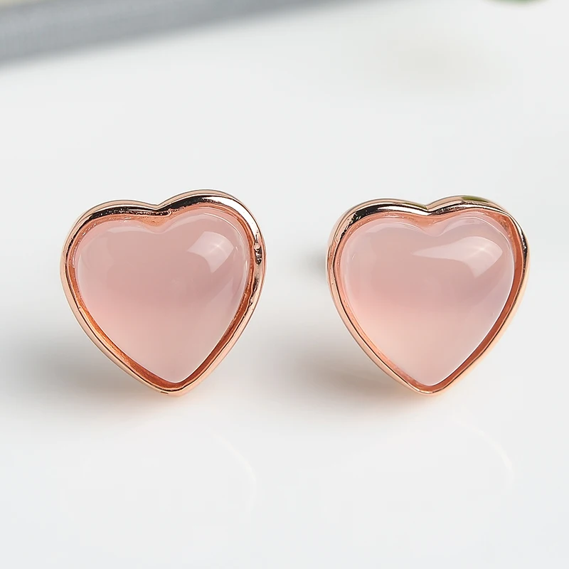 Pure Silver Earrings Women Cute Heart Pink Jadeite Stud Earrings With Certificate
Pure Silver Earrings Women Cute Heart Pink Jadeite Stud Earrings With Certificate
