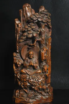 Crafts statue Chinese Buddhism Boxwood wood sit Arhat Damo Bodhidharma Dharma Buddha statue
Crafts statue Chinese Buddhism Boxwood wood sit Arhat Damo Bodhidharma Dharma Buddha statue