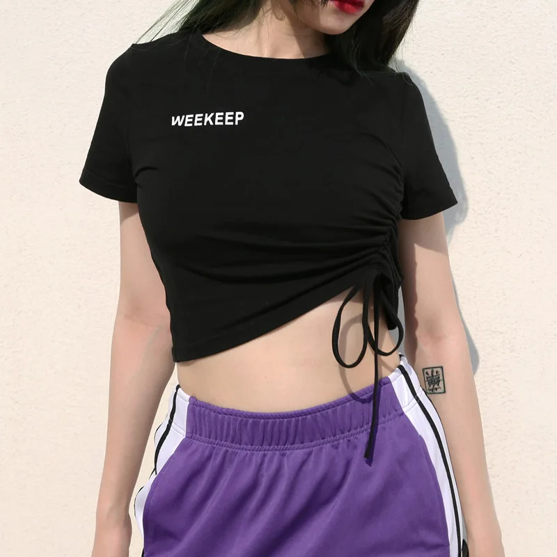 Streetwear Women Weekeep T Shirts Summer Cotton Short Sleeve Tees Girls Harajuku Casual Crop Tops
Streetwear Women Weekeep T Shirts Summer Cotton Short Sleeve Tees Girls Harajuku Casual Crop Tops