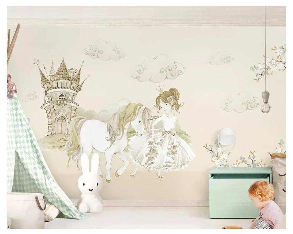 beibehang Fashion classic thickening papel de parede 3d wallpaper Nordic minimalist hand-painted Unicorn horse children's room
beibehang Fashion classic thickening papel de parede 3d wallpaper Nordic minimalist hand-painted Unicorn horse children's room