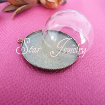 20mm/25mm/30mm Round glass dome bottle+25mm round bronze setting tray for jewelry findings
20mm/25mm/30mm Round glass dome bottle+25mm round bronze setting tray for jewelry findings