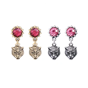 Bulk Price Red Crystal Antique Alloy Leopard Head Hanging Earrings 2017 Vintage Animal Drop Earrings For Women Fashion Jewelry
Bulk Price Red Crystal Antique Alloy Leopard Head Hanging Earrings 2017 Vintage Animal Drop Earrings For Women Fashion Jewelry