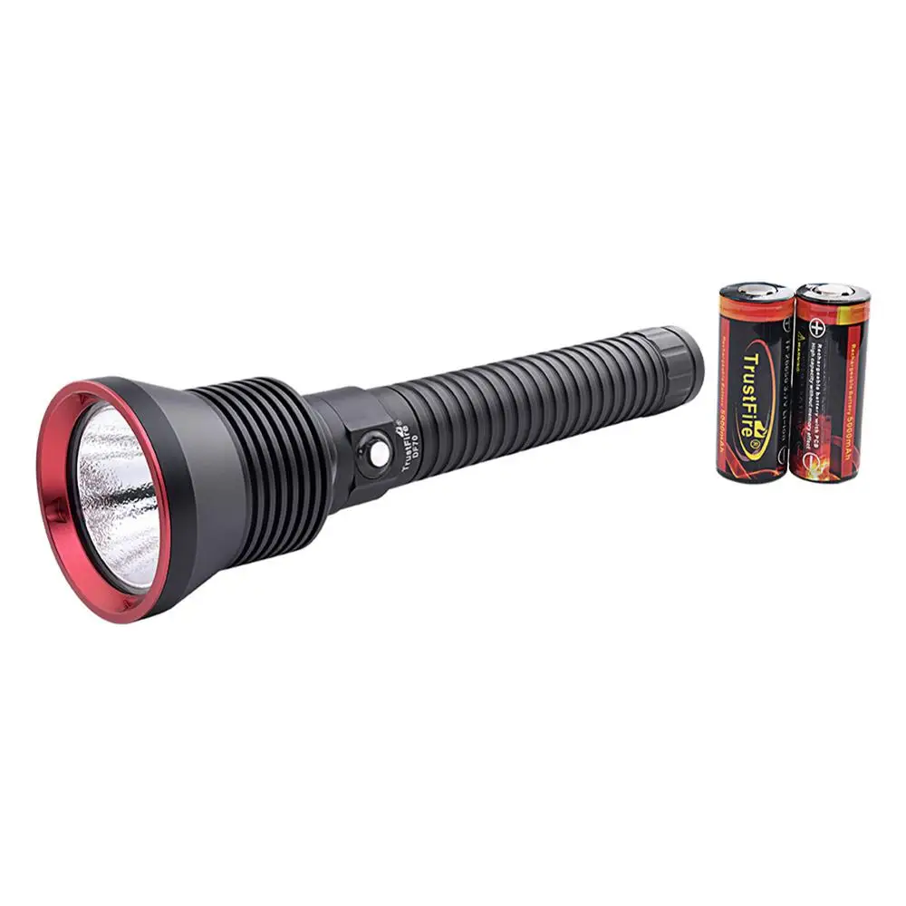 

Waterproof Torch DF70 3200 Lumens Cree Deep 70 Metre 229 Ft XHP-70 LED Diving Flashlight Long-range Handheld Tactical Flashlight