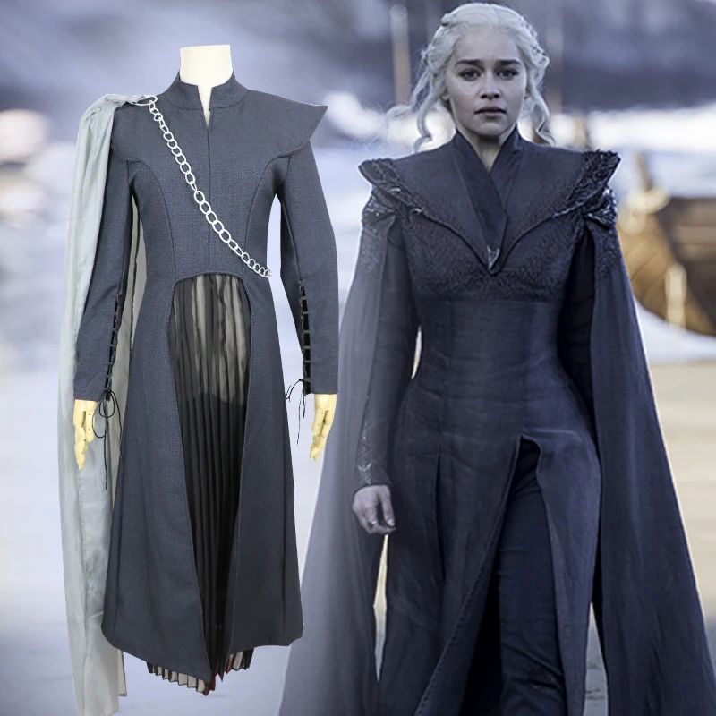 Game of Thrones Season 7 Daenerys Targaryen Cosplay Costume with Cloak Halloween Cosplay Dragon Daenerys Targaryen Dress Uniform
Game of Thrones Season 7 Daenerys Targaryen Cosplay Costume with Cloak Halloween Cosplay Dragon Daenerys Targaryen Dress Uniform