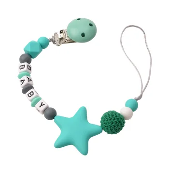 Handmade Pacifier Clips Holder Chain Silicone Pacifier Chains Baby Teether Teething Chain
Handmade Pacifier Clips Holder Chain Silicone Pacifier Chains Baby Teether Teething Chain