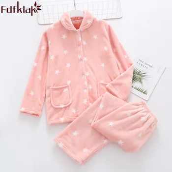 Fdfklak Sleepwear Long Sleeve Winter 2018 Flannel New Pyjamas Women Pajamas Night Suits Ladies Sleep Clothes Warm Pijama Set
Fdfklak Sleepwear Long Sleeve Winter 2018 Flannel New Pyjamas Women Pajamas Night Suits Ladies Sleep Clothes Warm Pijama Set