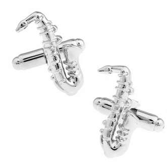 

C-MAN Luxury shirt Sax cufflink for mens Brand cuff buttons cuff links High Quality Silvery abotoaduras Jewelry