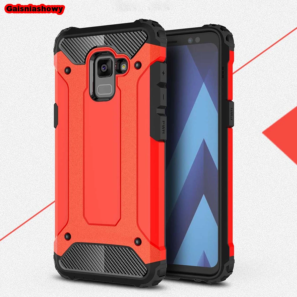 Case For Samsung Galaxy A5 Shockproof Armor Hard PC Silicone A8 Plus 2018 Soft TPU Phone Cover Coque Shell |