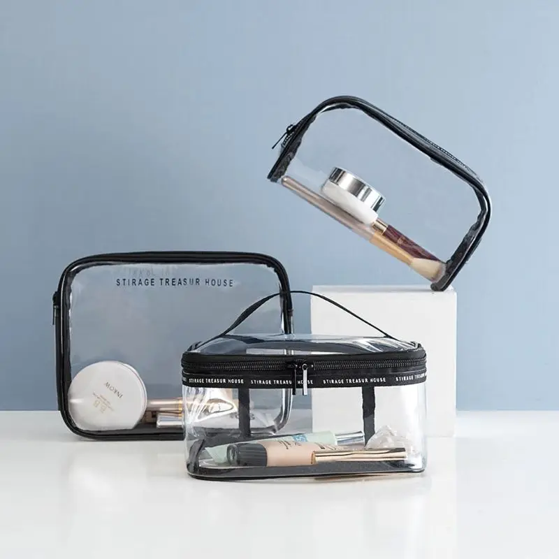 Clear Transparent PVC Travel Makeup Bag Cosmetic Toiletry Zip Cosmetic Wash Bags Pouch
Clear Transparent PVC Travel Makeup Bag Cosmetic Toiletry Zip Cosmetic Wash Bags Pouch