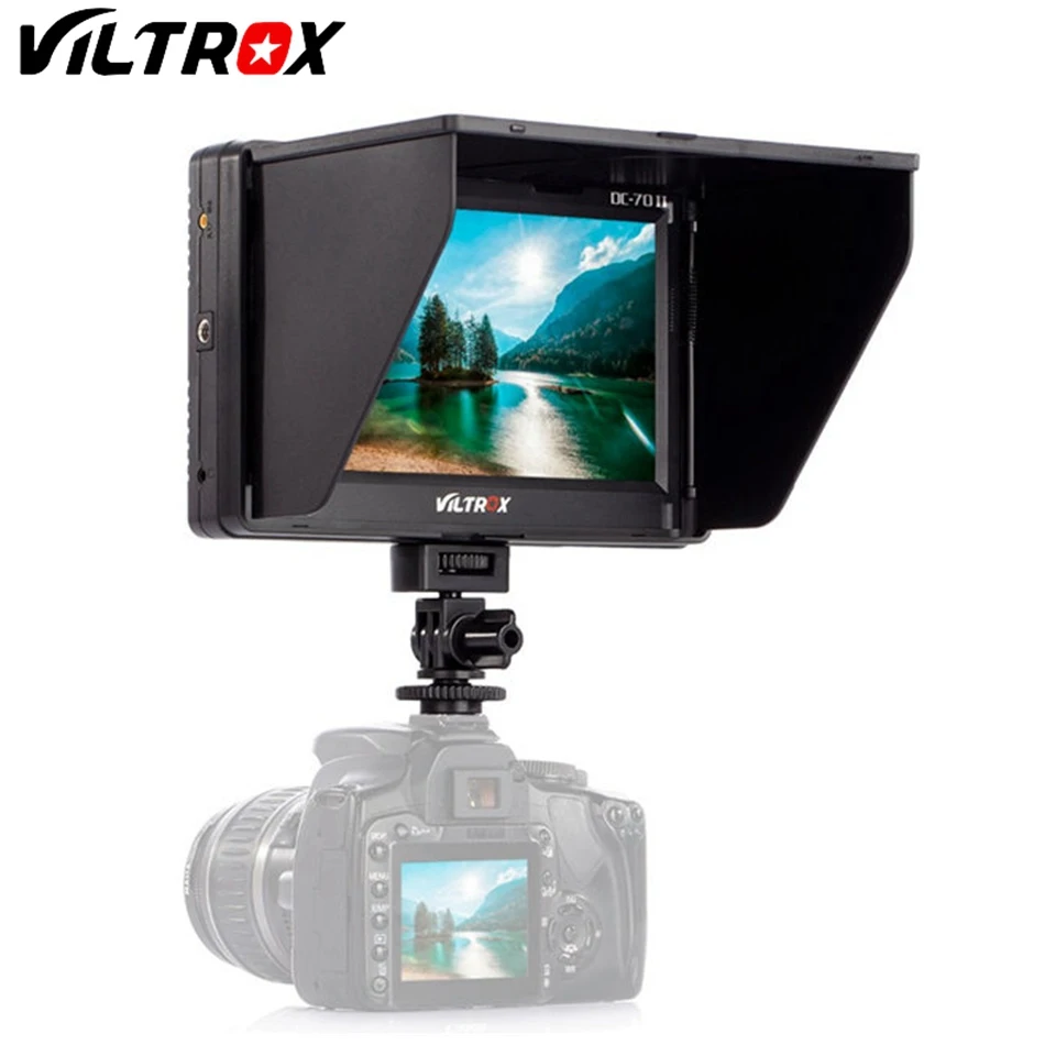 VILTROX DC-70 II 7inch HD 1024x600 Clip-on LCD Camera Monitor HD AV Input for DSLR for Sony for Canon Photo Studio kits
VILTROX DC-70 II 7inch HD 1024x600 Clip-on LCD Camera Monitor HD AV Input for DSLR for Sony for Canon Photo Studio kits