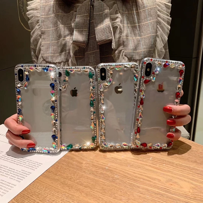 Tfshining Fashion Rhinestone Glitter Phone Cases For iphone X XS Max XR 7 8 Plus 6 6s Plus Bling Diamond Back Cover Coque Gifts
Tfshining Fashion Rhinestone Glitter Phone Cases For iphone X XS Max XR 7 8 Plus 6 6s Plus Bling Diamond Back Cover Coque Gifts
