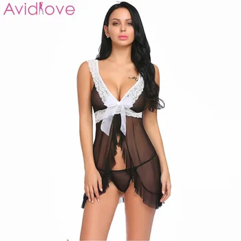Avidlove Women Sexy Lingerie Hot Erotic Flyaway Ruffled Babydoll Lace Sexy Clothes Sleepwear Open Front Nightwear
Avidlove Women Sexy Lingerie Hot Erotic Flyaway Ruffled Babydoll Lace Sexy Clothes Sleepwear Open Front Nightwear