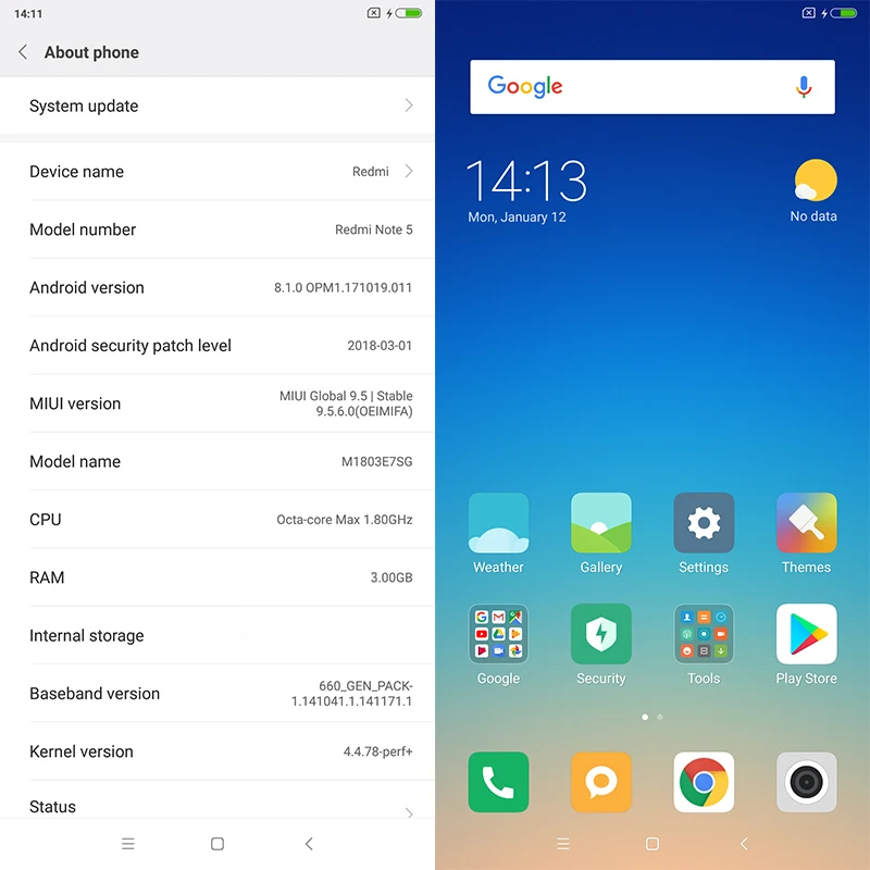 Xiaomi Redmi Note 4x Miui 11