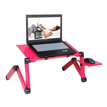 Aluminium Alloy Notebook Computer Table Dormitory Artifact Fold Table Slacker To Work In An Office Bed Desk