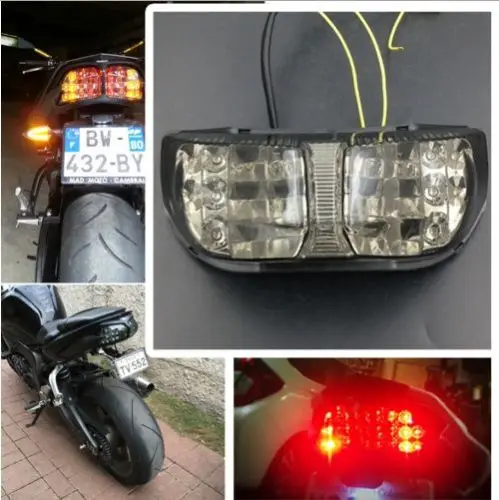 Motorcycle LED Tail Brake Stop Running Light Turn Signals Integrated For Yamaha FAZER FZ1 SMOKE
Motorcycle LED Tail Brake Stop Running Light Turn Signals Integrated For Yamaha FAZER FZ1 SMOKE