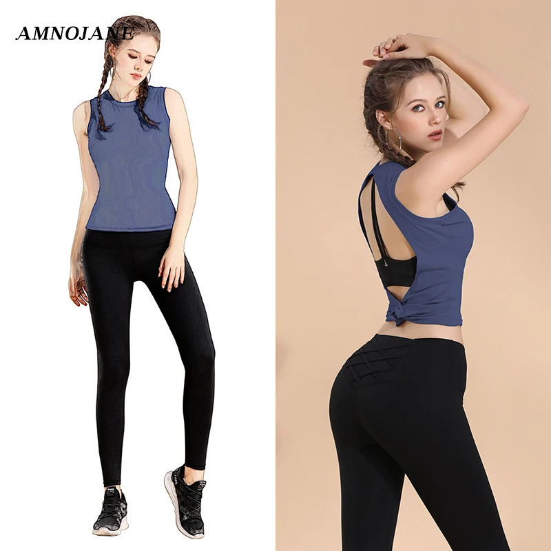 Open Back Shirts Women Sport Yoga Running Gym Training Seamless Tank Crop Top Workout Dry Fit Fitness T-Shirt Sexy Sports Vest
Open Back Shirts Women Sport Yoga Running Gym Training Seamless Tank Crop Top Workout Dry Fit Fitness T-Shirt Sexy Sports Vest
