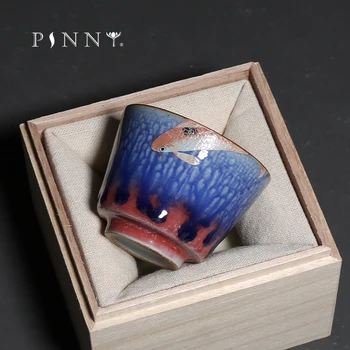 PINNY 100ML Fambe Fish Master Cup Vintage Traditional Chinese Tea Bowl Kung Fu Teacups Pigmented Drinkware
PINNY 100ML Fambe Fish Master Cup Vintage Traditional Chinese Tea Bowl Kung Fu Teacups Pigmented Drinkware