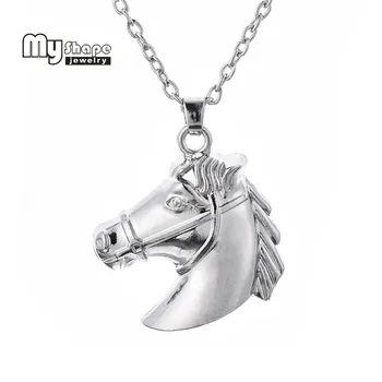 my shape Horse Head Riding Simple Popular Hot Vintage Antique Silver Color Horse Head Pendant Chain Necklace Women
my shape Horse Head Riding Simple Popular Hot Vintage Antique Silver Color Horse Head Pendant Chain Necklace Women