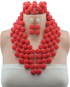 2016 Nigerian Wedding African Beads Balls Jewelry Sets Red Bridal Imitation Pearl Jewellry Sets
2016 Nigerian Wedding African Beads Balls Jewelry Sets Red Bridal Imitation Pearl Jewellry Sets