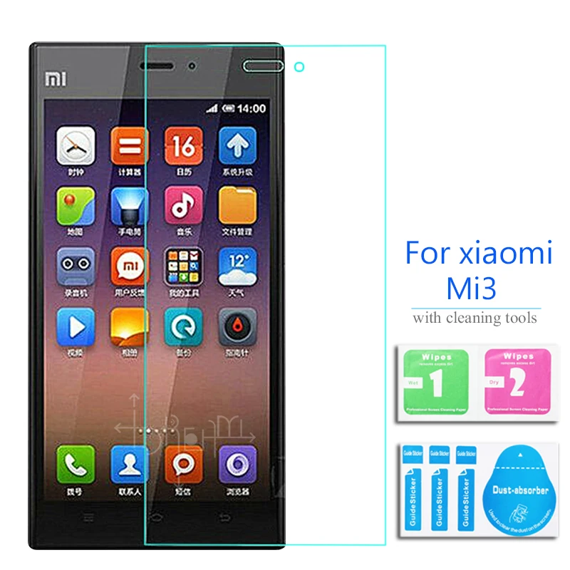 2 шт для Xiaomi Mi3 Защитная пленка экрана из закаленного стекла 5 9h защитная на TD Mi 3 Three