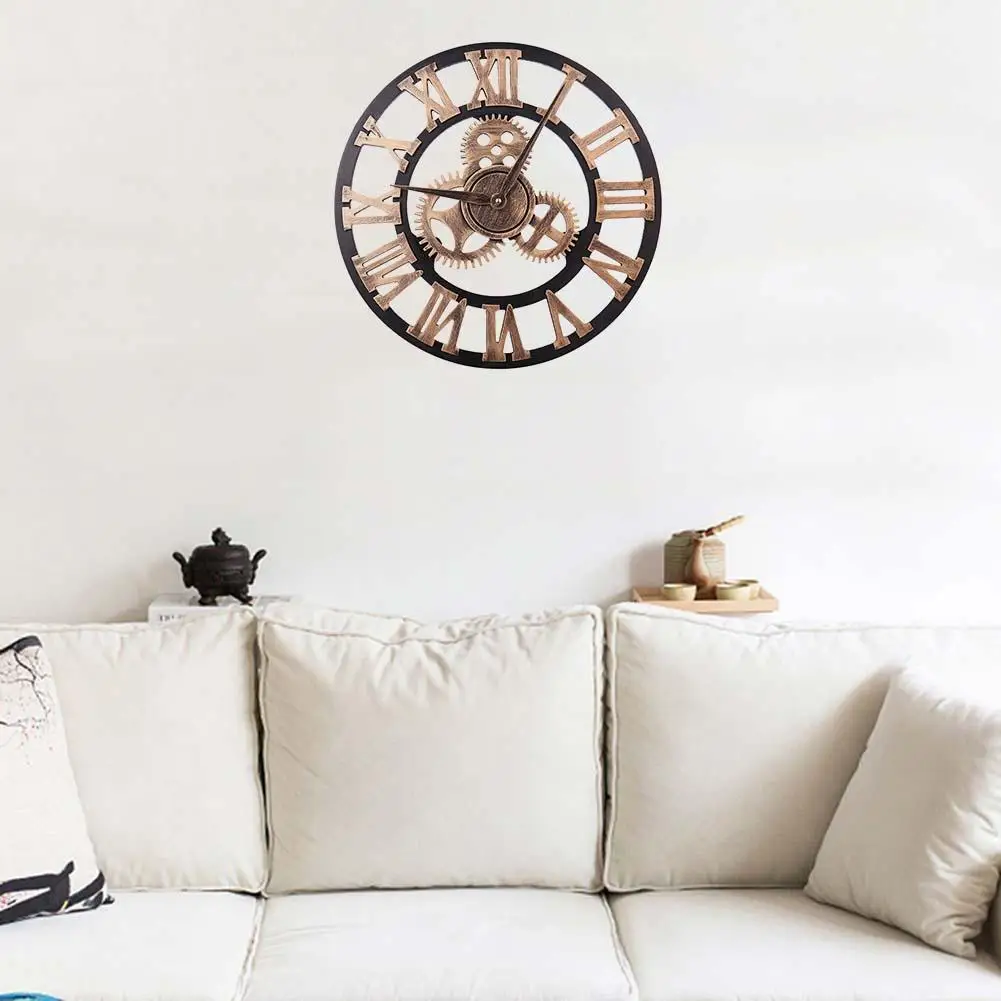 3D Round Wall Clock Gear Analog Roman Numeral Home Living Room Office Cafe Decor
3D Round Wall Clock Gear Analog Roman Numeral Home Living Room Office Cafe Decor