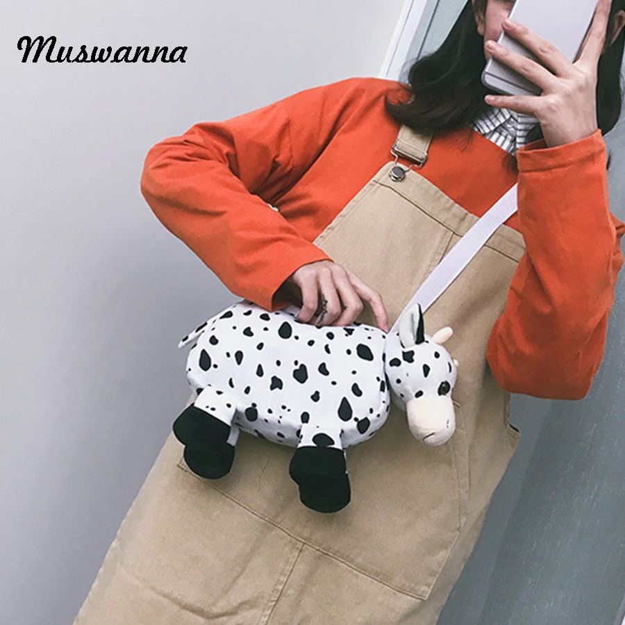 Kawaii Spot Cows Plush Women Bags Cartoon 3d Animal Bag Female Shoulder Messenger Bag Mobile Phone Bags Clutch For Girls 2019
Kawaii Spot Cows Plush Women Bags Cartoon 3d Animal Bag Female Shoulder Messenger Bag Mobile Phone Bags Clutch For Girls 2019