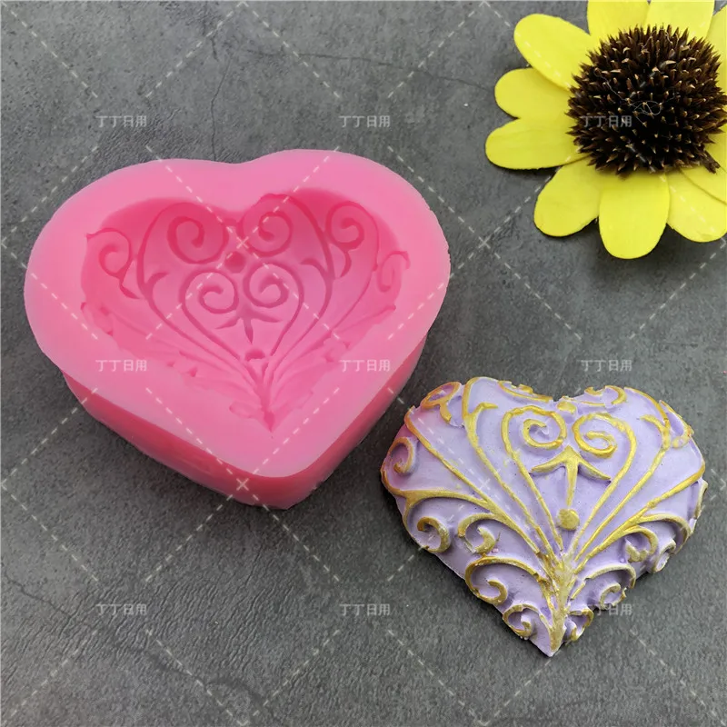 Baking Fondant Mould Wedding Love Heart Shape Silicone Mold Cake Decoration tools handmade soap mold
Baking Fondant Mould Wedding Love Heart Shape Silicone Mold Cake Decoration tools handmade soap mold